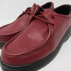 Stacy Adams SAO Men's Size 11M Red Leather Platform Lace-Up Casual Oxford Shoes